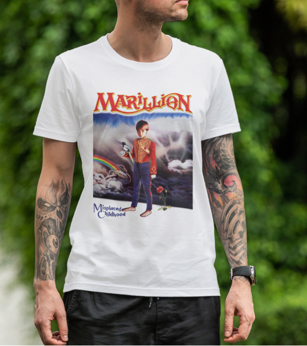 Marillion Misplaced Childhood Rainbow Cloudy Sky Soldier Boy T-Shirt