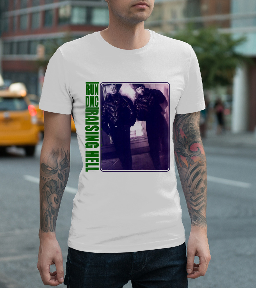 Run Dmc Raising Hell 1986 Music Album Hip Hop Legends T-Shirt