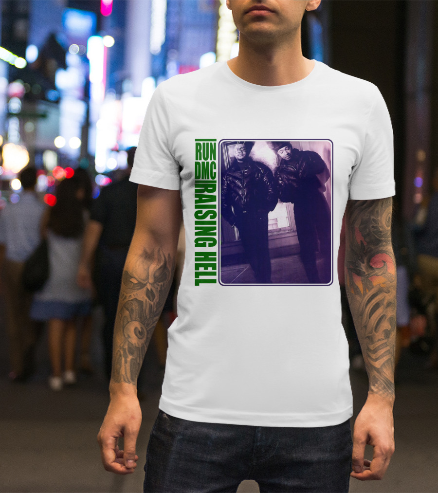 Run Dmc Raising Hell 1986 Music Album Hip Hop Legends T-Shirt