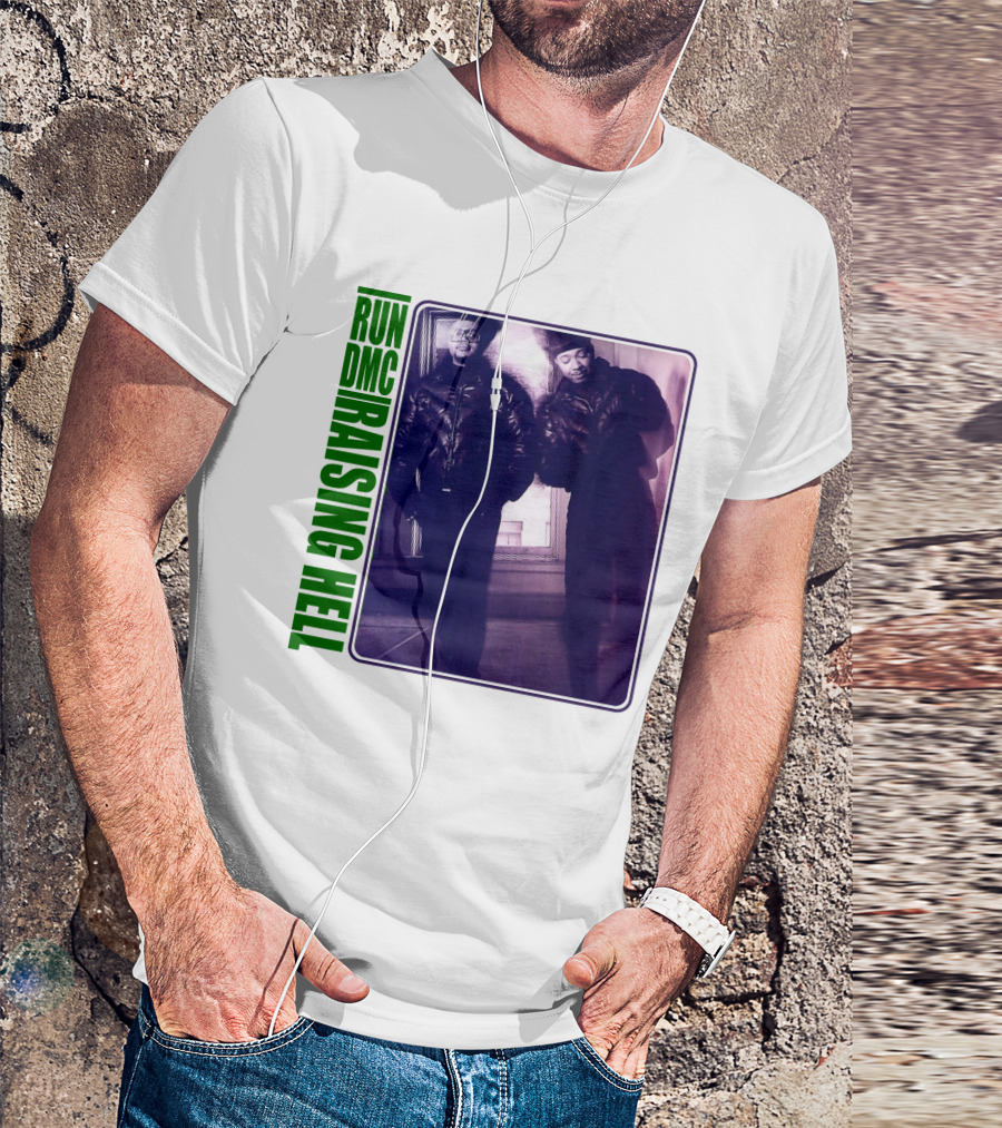 Run Dmc Raising Hell 1986 Music Album Hip Hop Legends T-Shirt