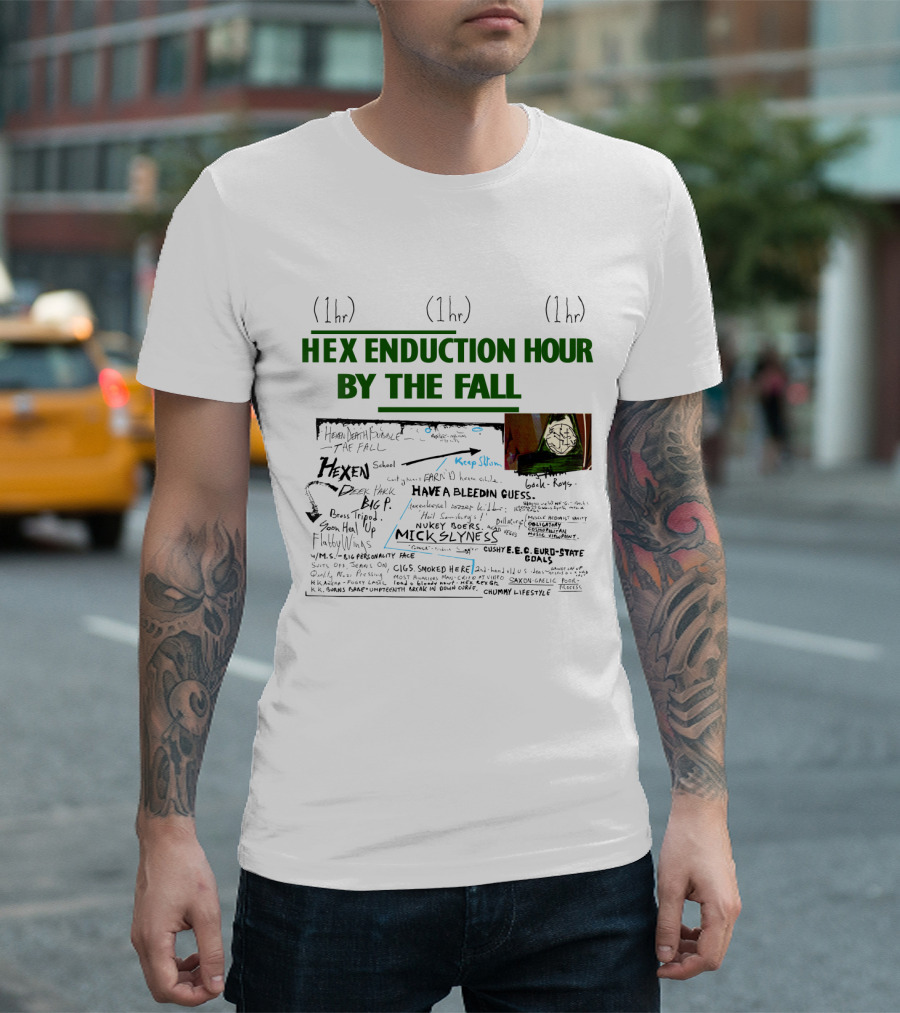 Hex Enduction Hour by The Fall Lyrics and Art Collage 1hr 1hr 1hr T-Shirt