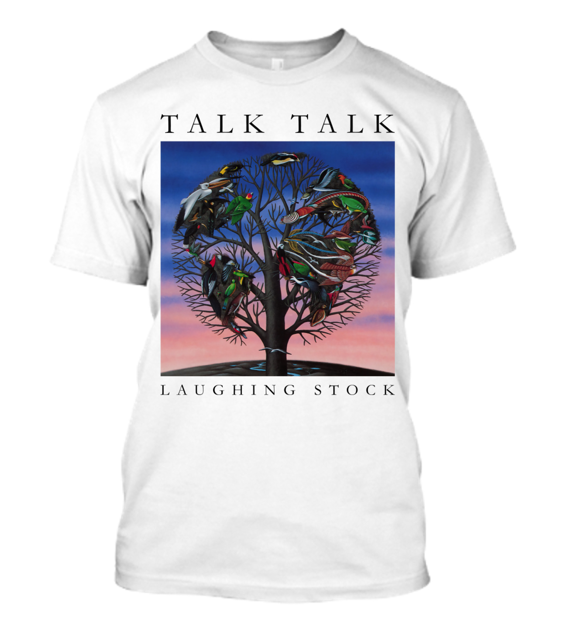 Talk Talk Laughing Stock Surreal Tree With Birds T-Shirt