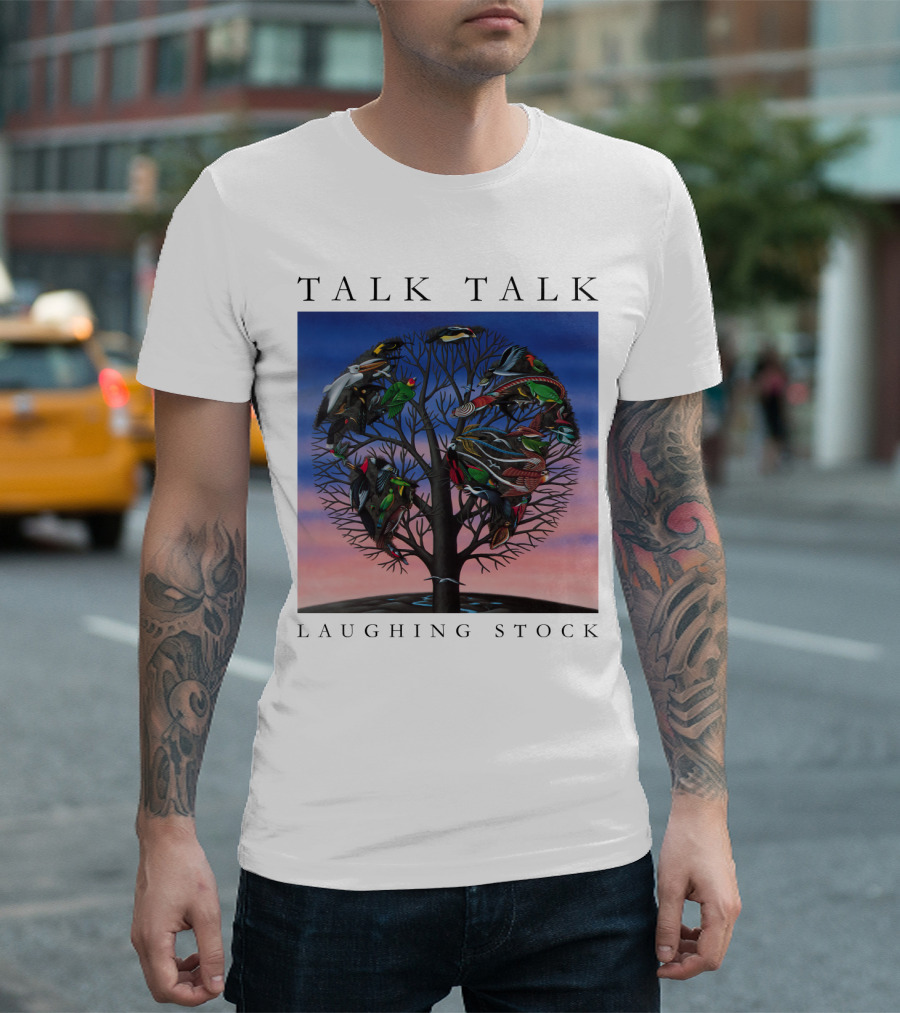 Talk Talk Laughing Stock Surreal Tree with Birds T-Shirt