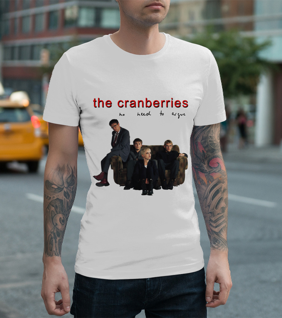 The Cranberries No Need To Argue Album Cover Sofa Band Members T-Shirt