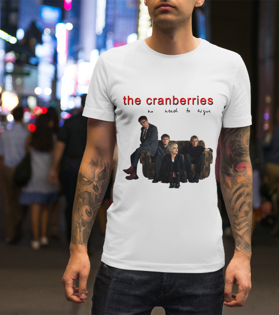 The Cranberries No Need To Argue Album Cover Sofa Band Members T-Shirt