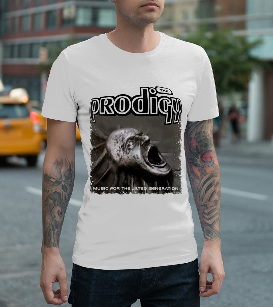 The Prodigy Music for the Jilted Generation Statue Image T-Shirt