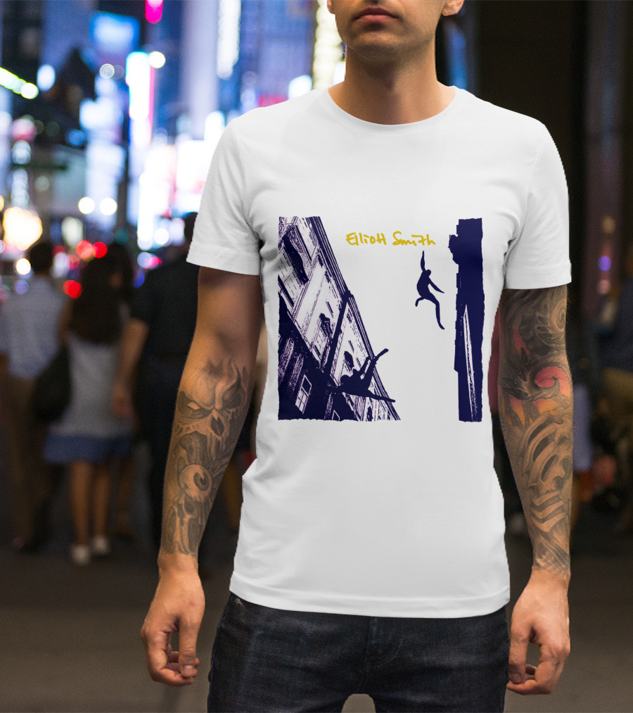 Elliott Smith Leaping Figures Urban Scene T-Shirt