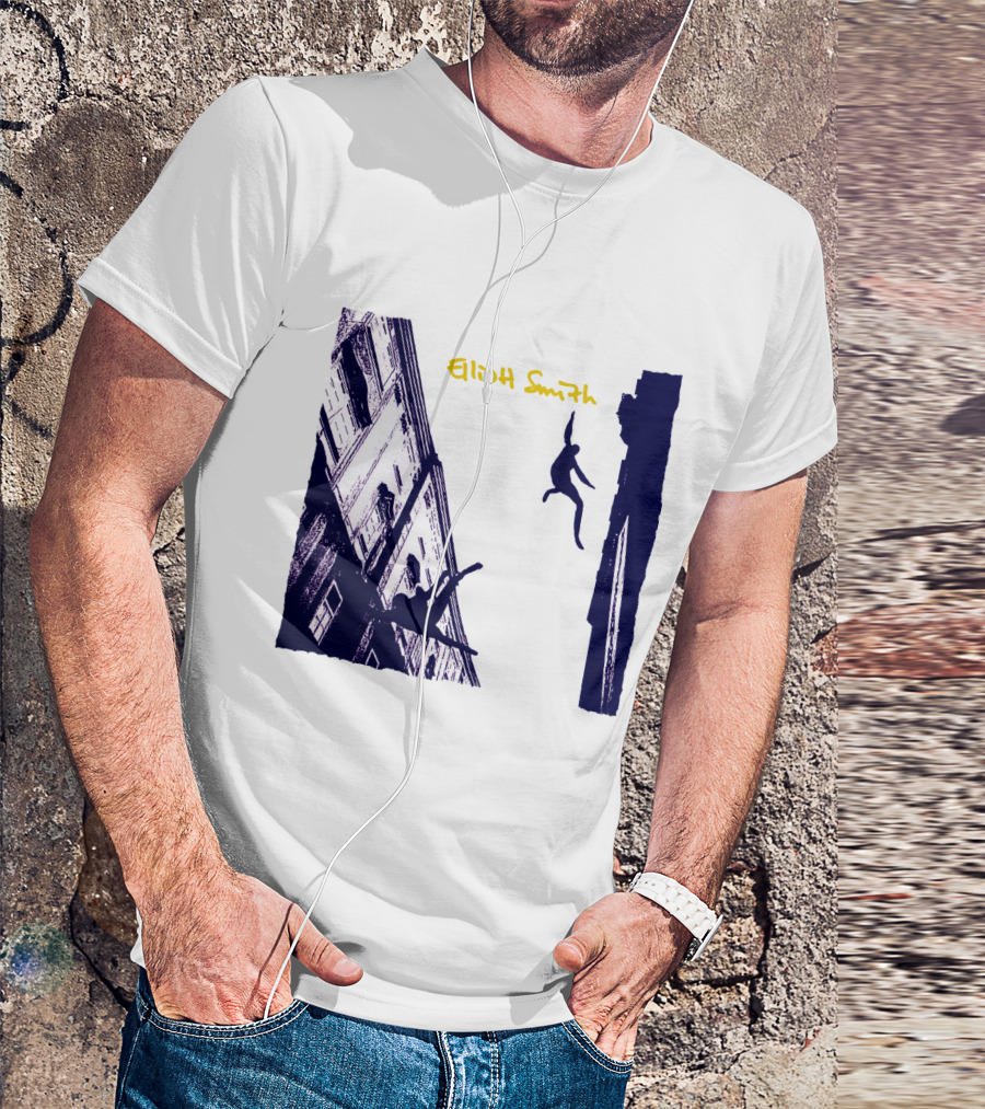 Elliott Smith Leaping Figures Urban Scene T-Shirt