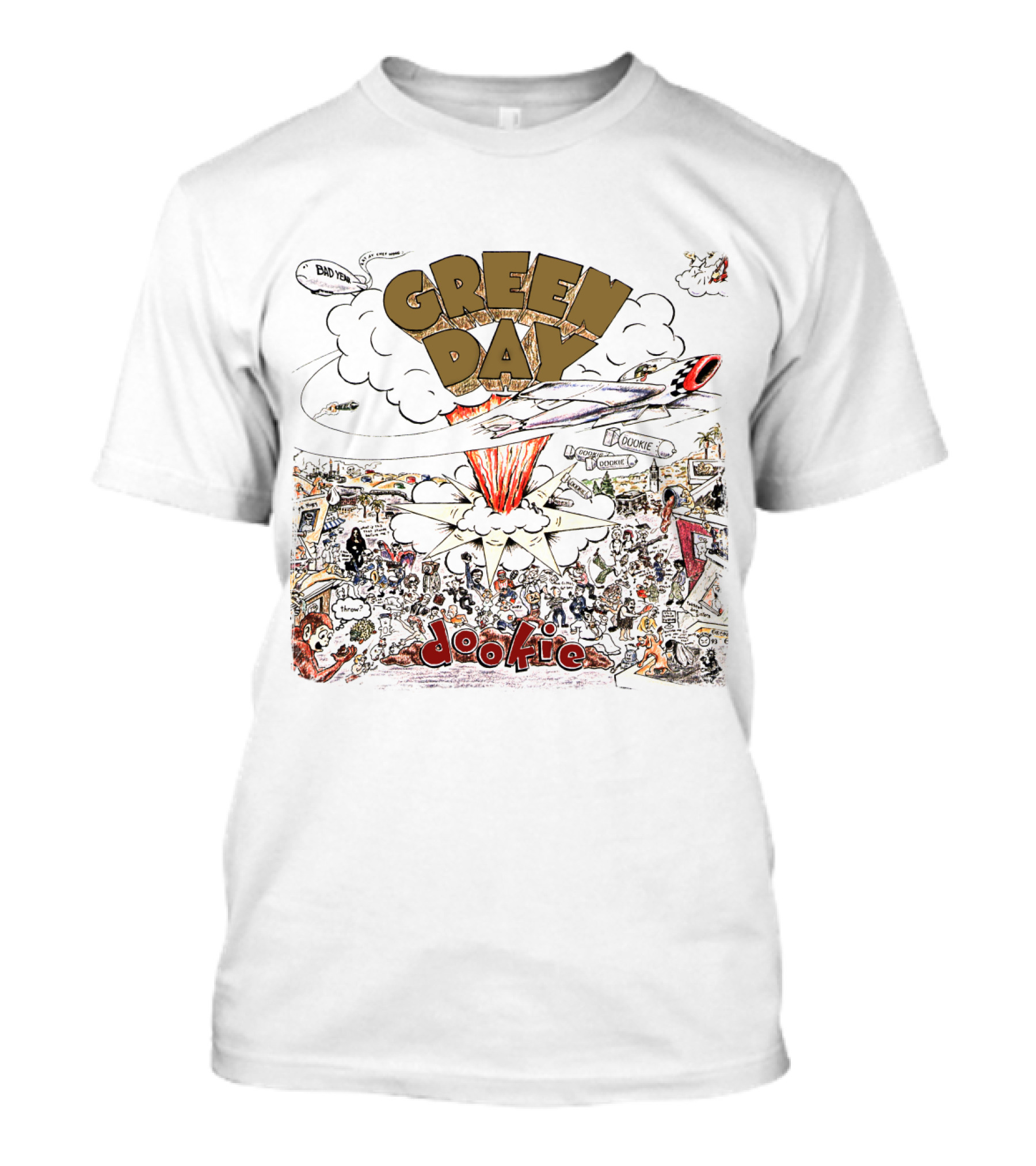 Green Day Dookie Album Cover Explosion T-Shirt