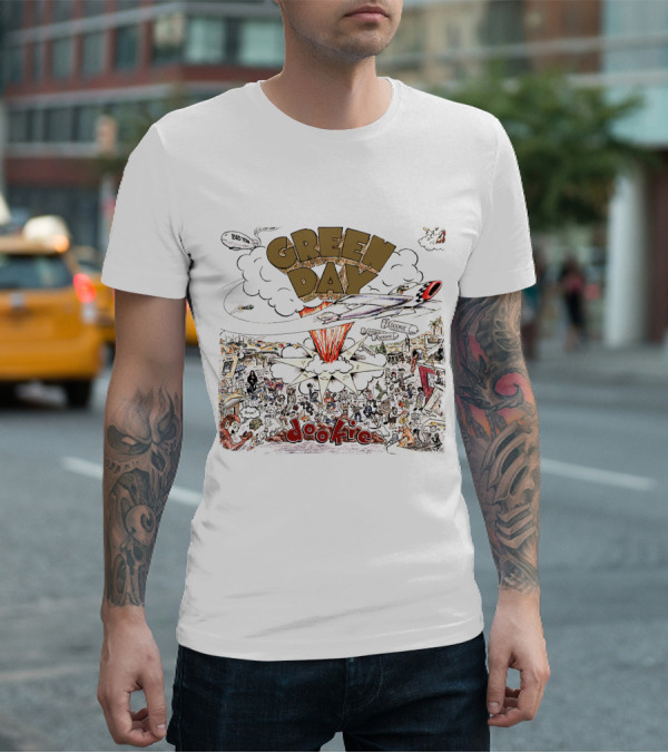 Green Day Dookie Album Cover Explosion T-Shirt