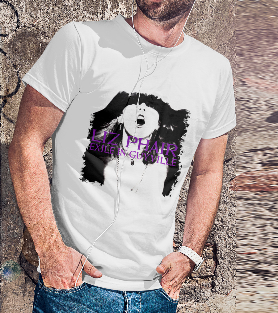 Liz Phair Exile In Guyville Bold Monochrome Portrait With Necklace T-Shirt