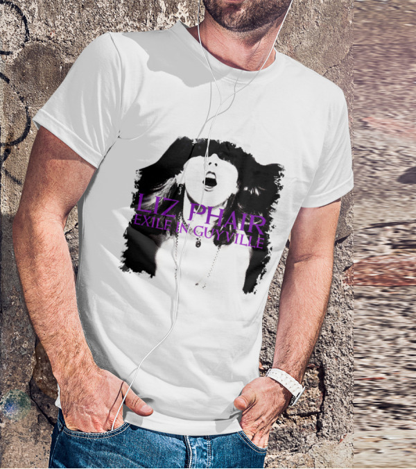 Liz Phair Exile In Guyville Bold Monochrome Portrait With Necklace T-Shirt