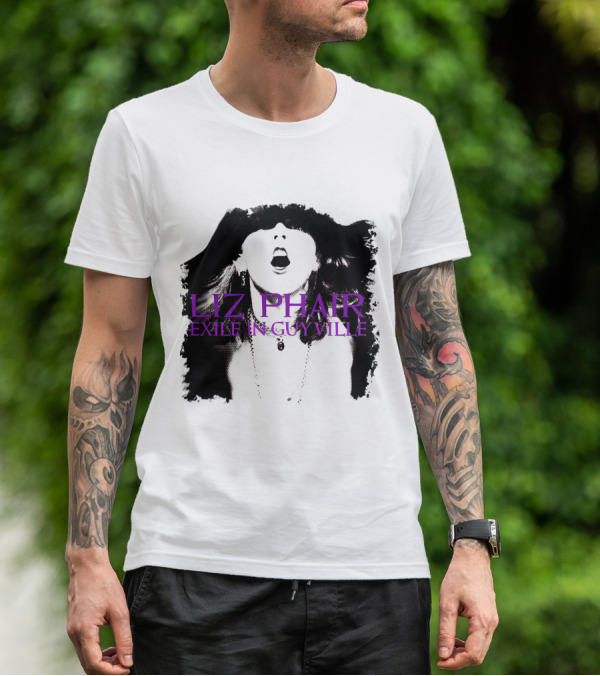 Liz Phair Exile In Guyville Bold Monochrome Portrait With Necklace T-Shirt