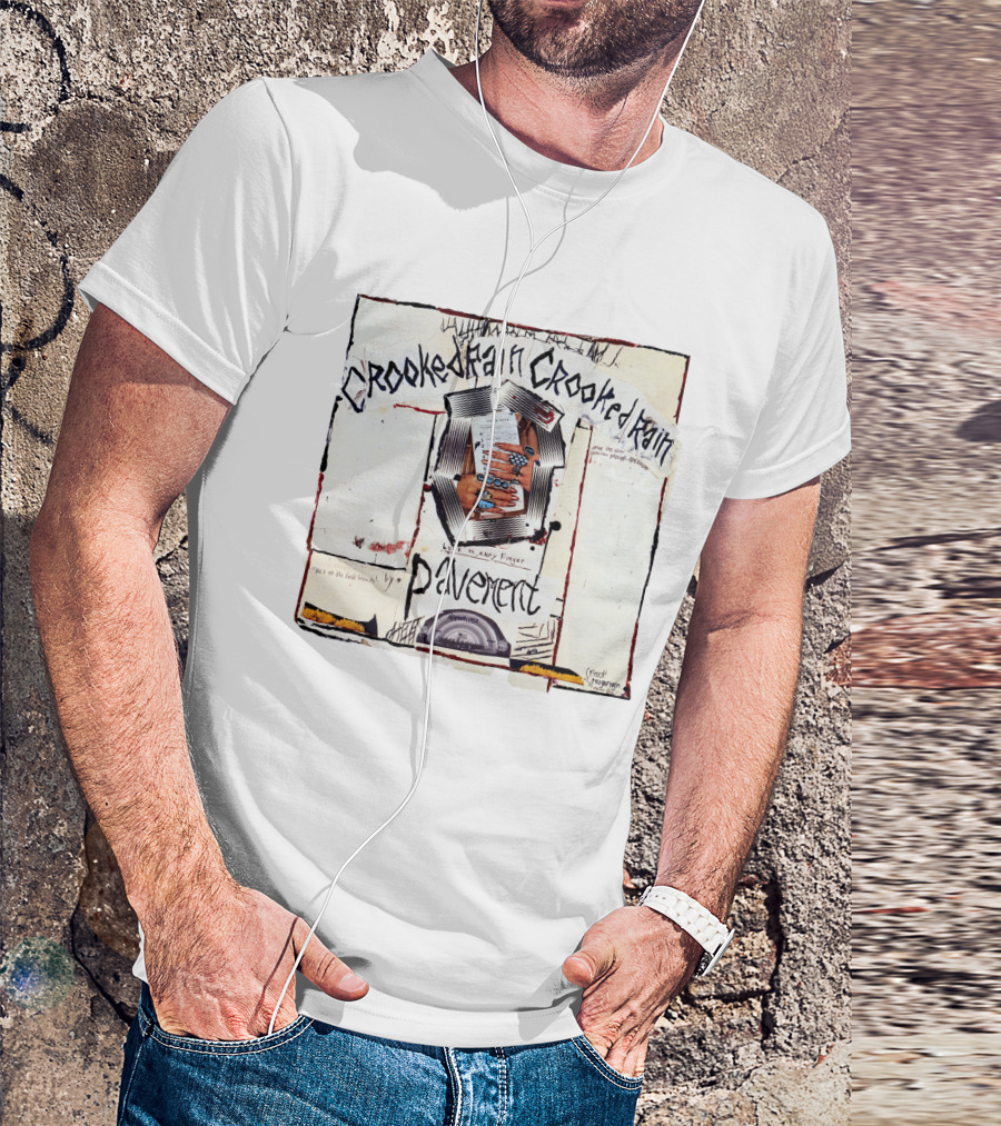 Pavement Crooked Rain Finger Cards T-Shirt