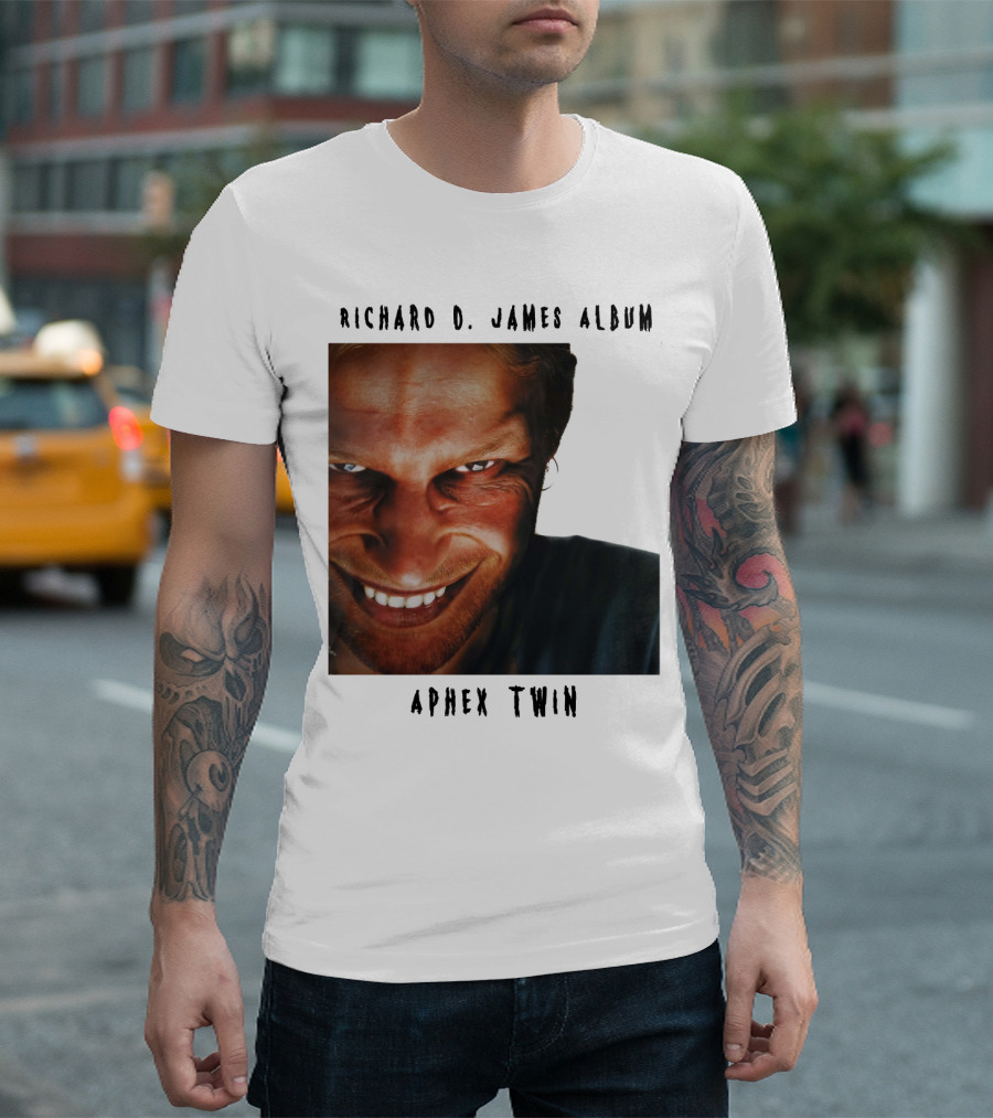 Richard D. James Album Aphex Twin Smiling Face T-Shirt