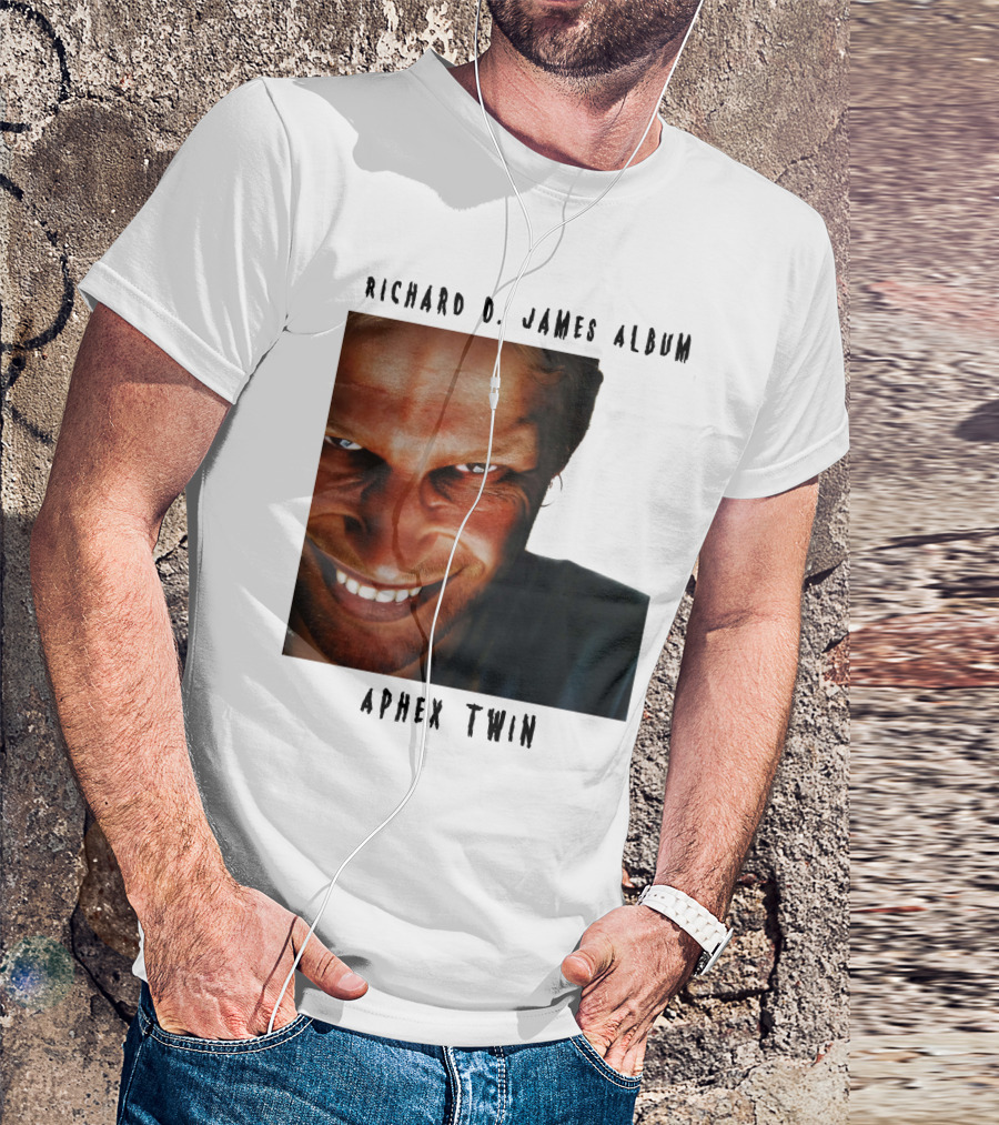 Richard D. James Album Aphex Twin Smiling Face T-Shirt