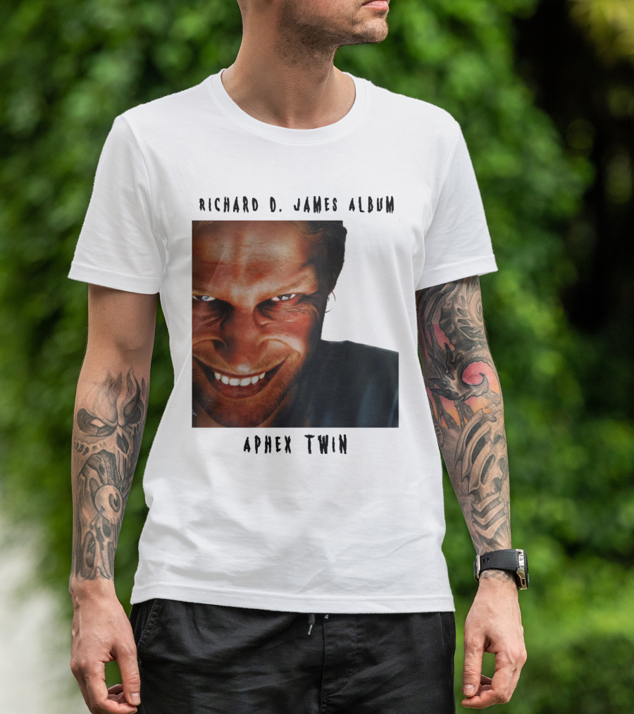 Richard D. James Album Aphex Twin Smiling Face T-Shirt