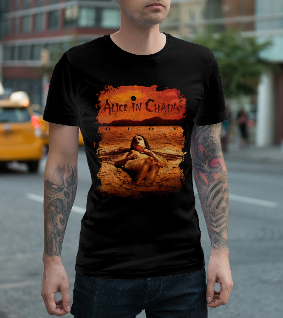 Alice In Chains Dirt Album Cover Woman in Desert Scene T-Shirt