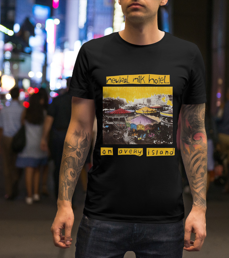 Neutral Milk Hotel Colorful Carousel On Avery Island T-Shirt