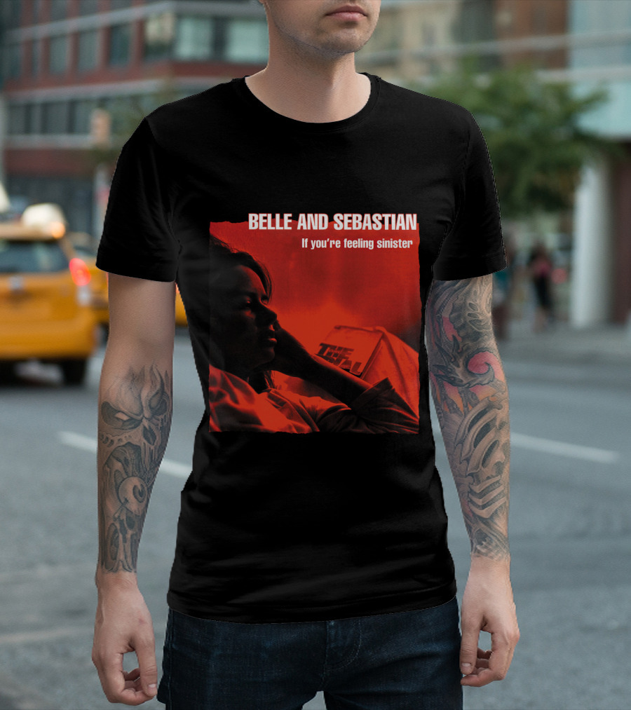 Belle and Sebastian If You're Feeling Sinister Album Cover Red Tone T-Shirt