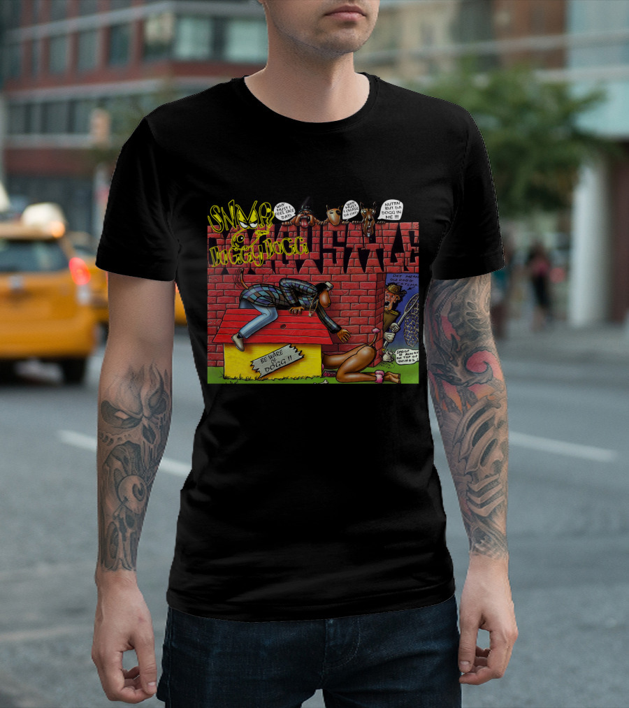 Snoop Doggy Dogg Doggystyle Album Cover Comic Be Ware of Dogg 1993 T-Shirt