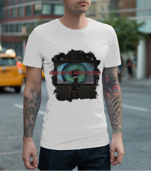 Roger Waters Amused To Death Eye Watching Television T-Shirt