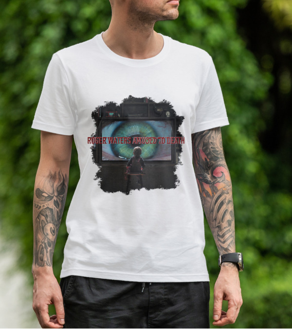 Roger Waters Amused To Death Eye Watching Television T-Shirt