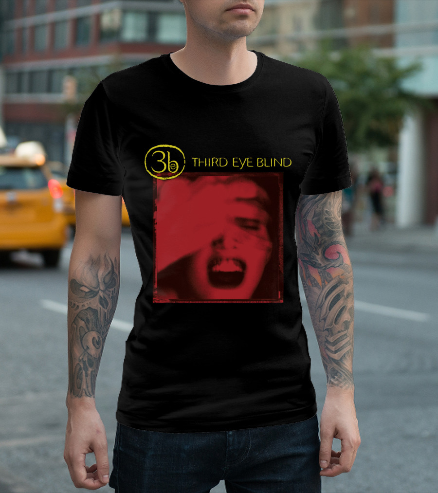 3eb Third Eye Blind Red Portrait Iconic Album Cover T-Shirt