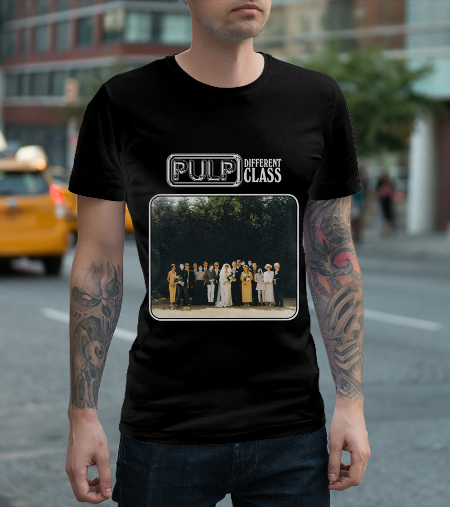 Pulp Different Class Album Cover Wedding Photo T-Shirt