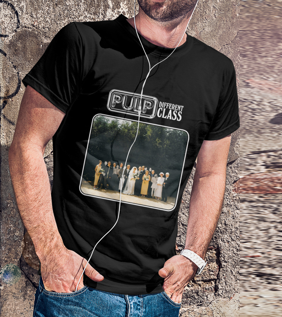 Pulp Different Class Album Cover Wedding Photo T-Shirt