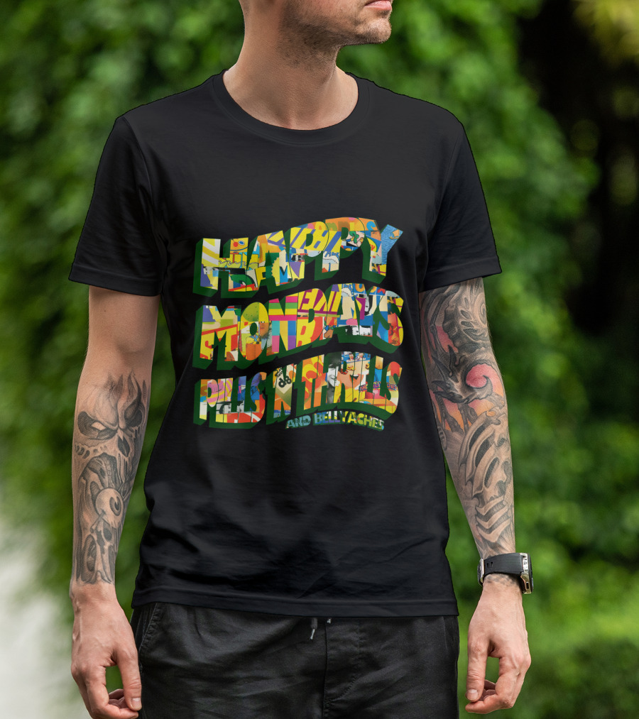 Happy Mondays Pills 'N' Thrills And Bellyaches Colorful 90s Album T-Shirt