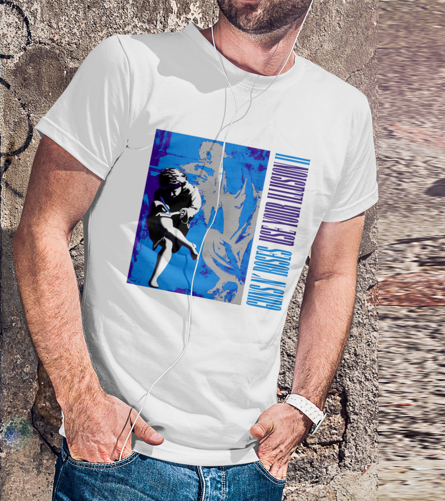 Guns N Roses Use Your Illusion Ii Blue Angel Artwork T-Shirt