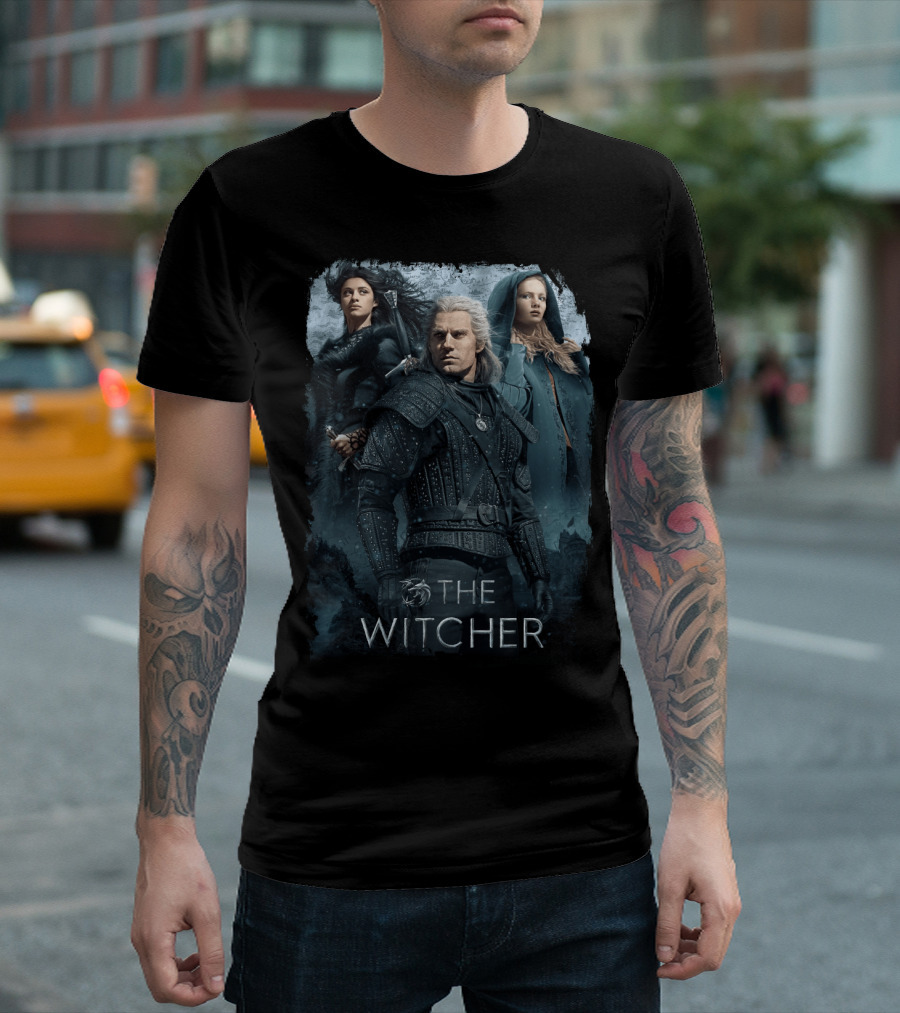 The Witcher 05 Netflix Series Characters Geralt Yennefer Ciri T-Shirt