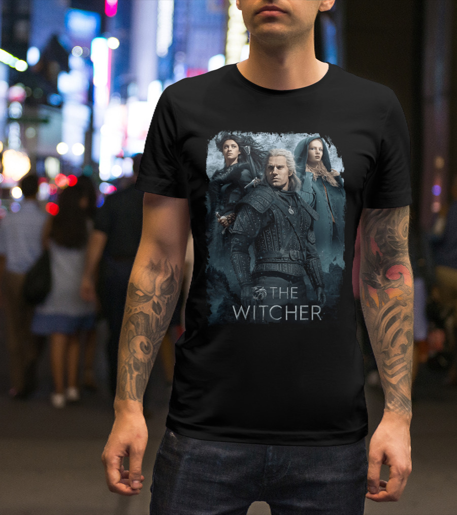 The Witcher 05 Netflix Series Characters Geralt Yennefer Ciri T-Shirt