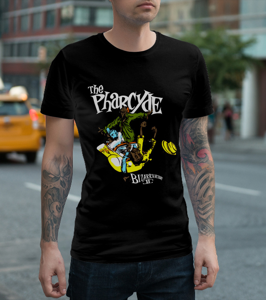 The Pharcyde Bizarre Ride Ii Colorful Animated Characters On Classic Hip-Hop Album Cover T-Shirt