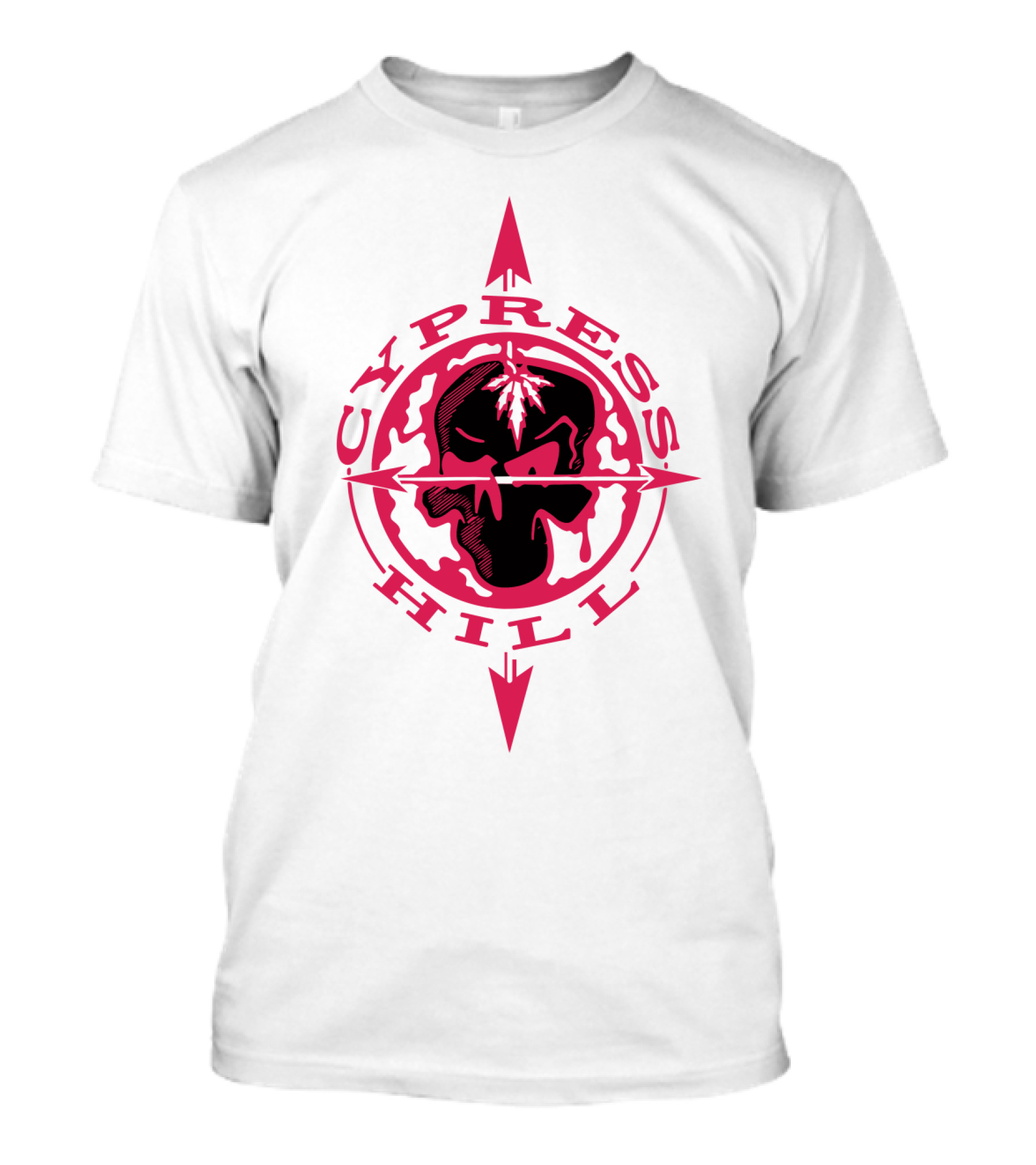 Cypress Hill Red Skull Compass T-Shirt