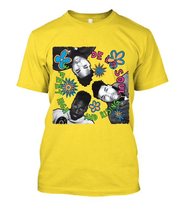 De La Soul 3 Feet High And Rising Colorful Flower T-Shirt