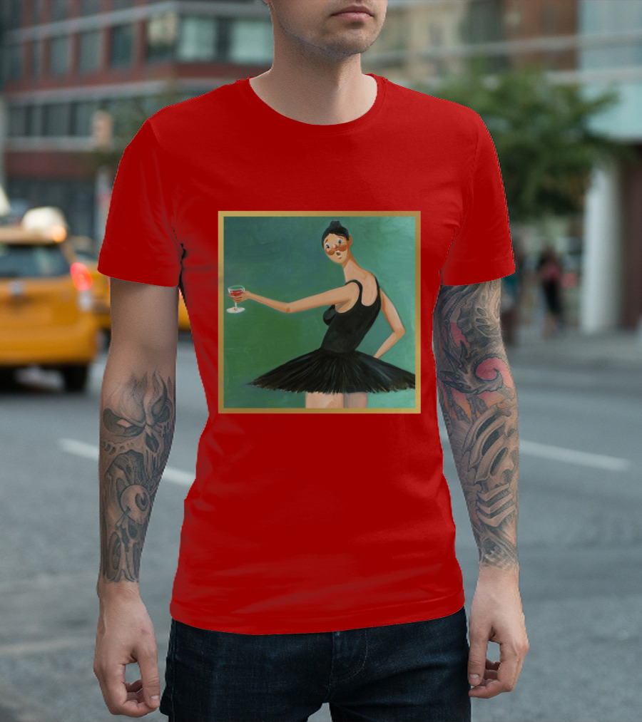 Kanye West My Beautiful Dark Twisted Fantasy Ballerina Cover Art T-Shirt
