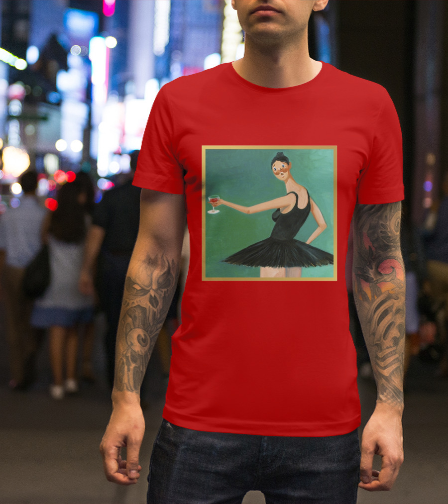 Kanye West My Beautiful Dark Twisted Fantasy Ballerina Cover Art T-Shirt