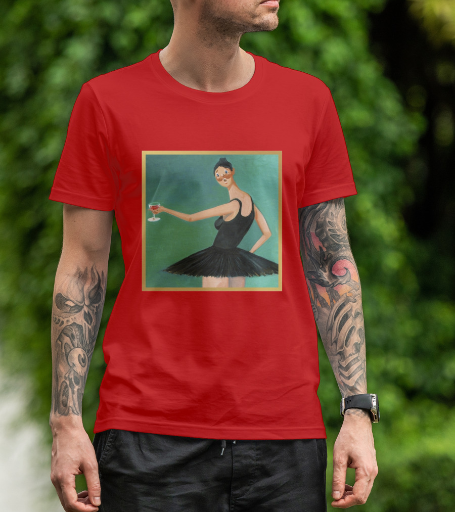 Kanye West My Beautiful Dark Twisted Fantasy Ballerina Cover Art T-Shirt