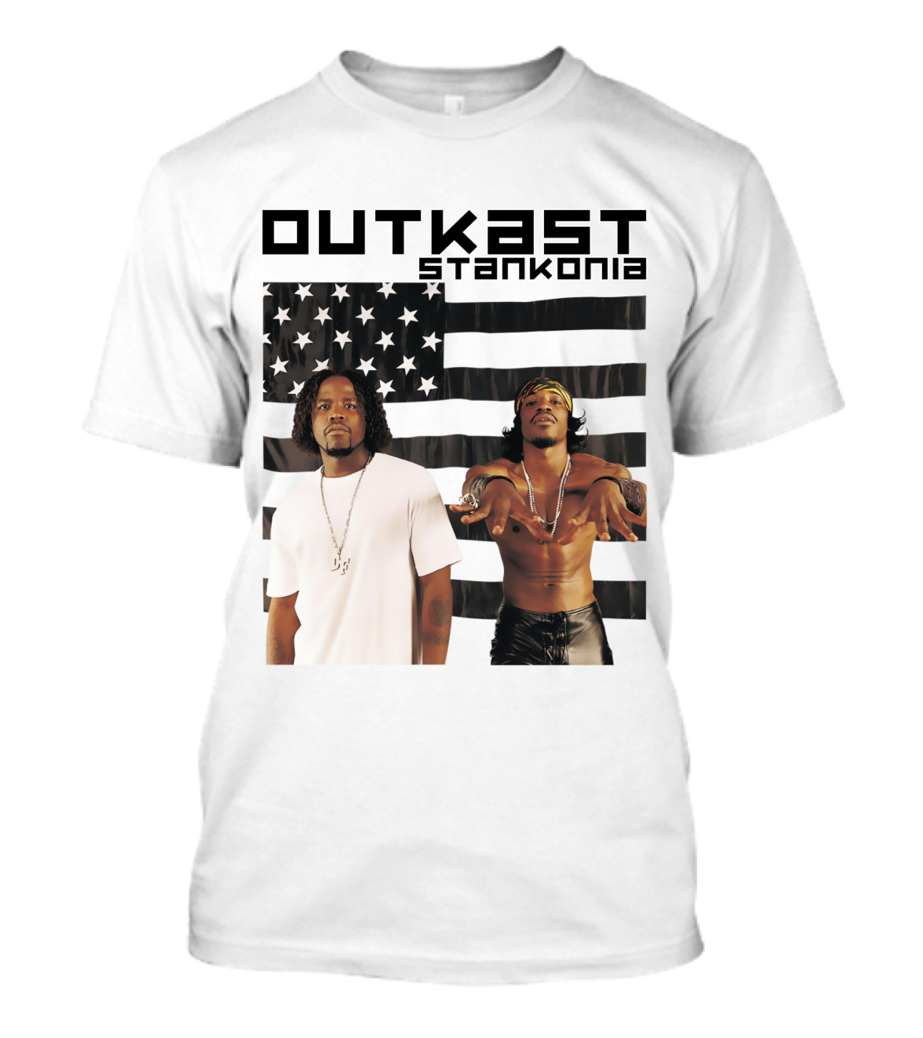 Outkast Stankonia Album Cover With American Flag Background T-Shirt