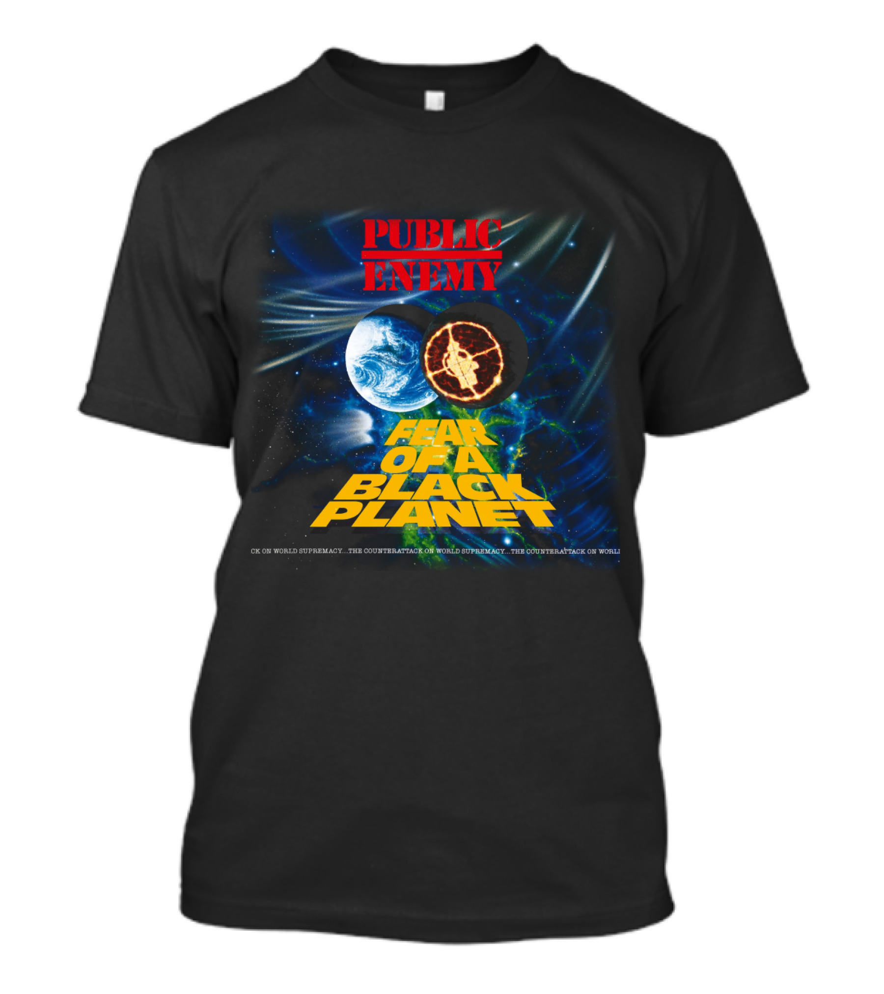 Public Enemy Fear Of A Black Planet World Supremacy Counterattack T-Shirt