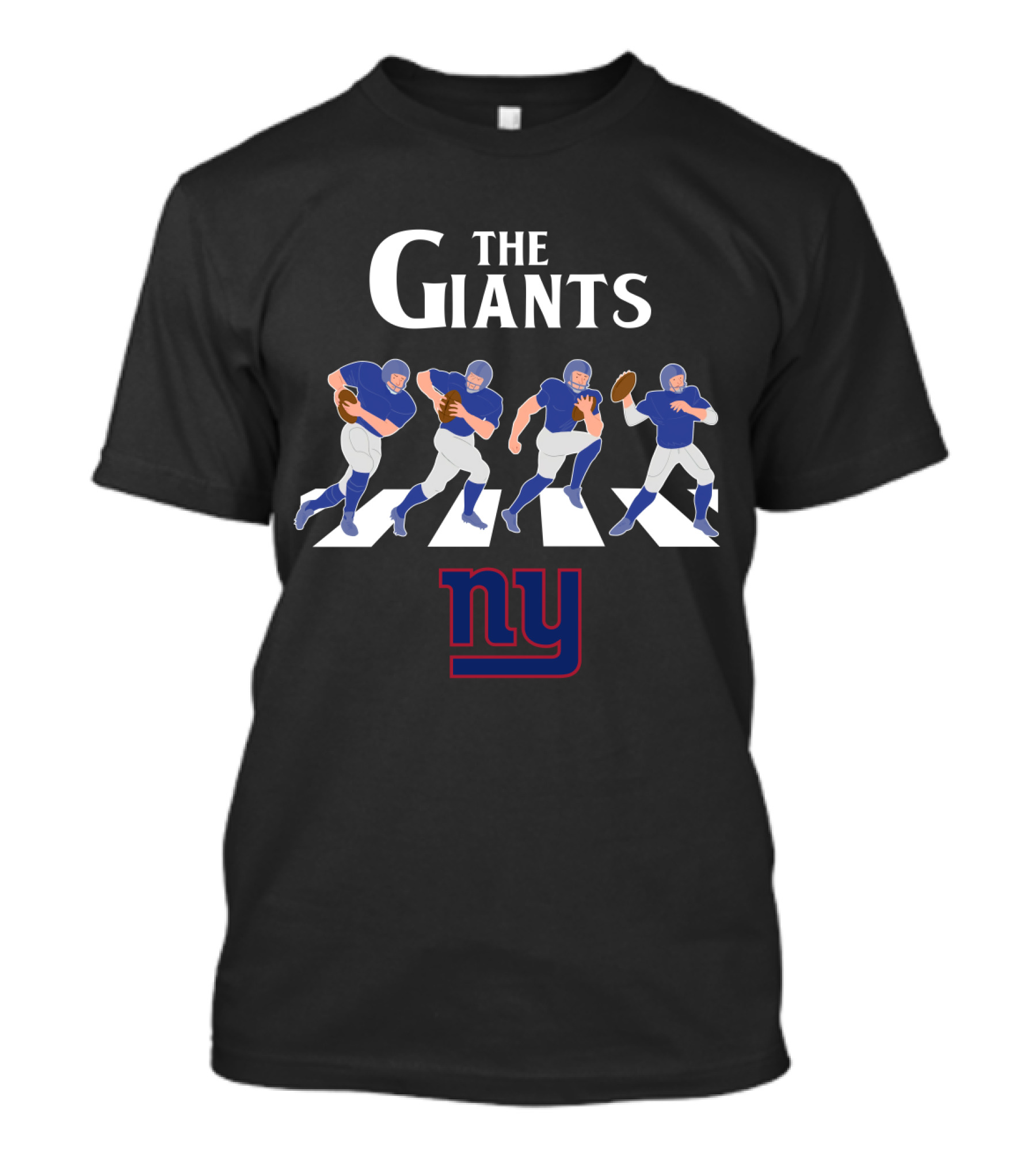New York Giants Abbey Road Football Players Crossing Ny T-Shirt