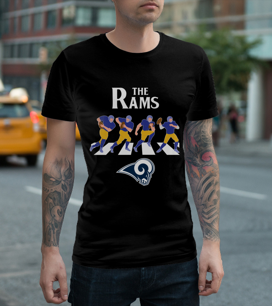 The Rams Abbey Road Los Angeles Football Crossing T-Shirt