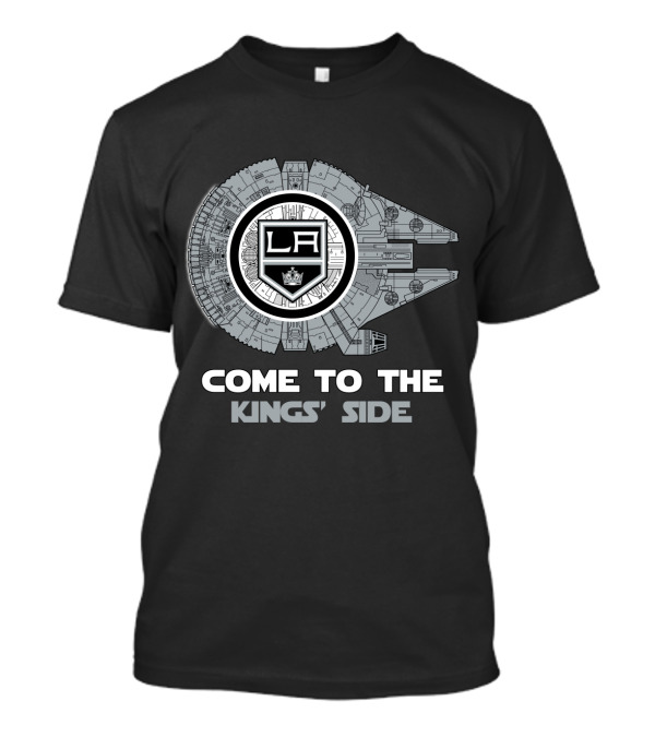 Los Angeles Kings Come To The Kings' Side Millennium Falcon T-Shirt