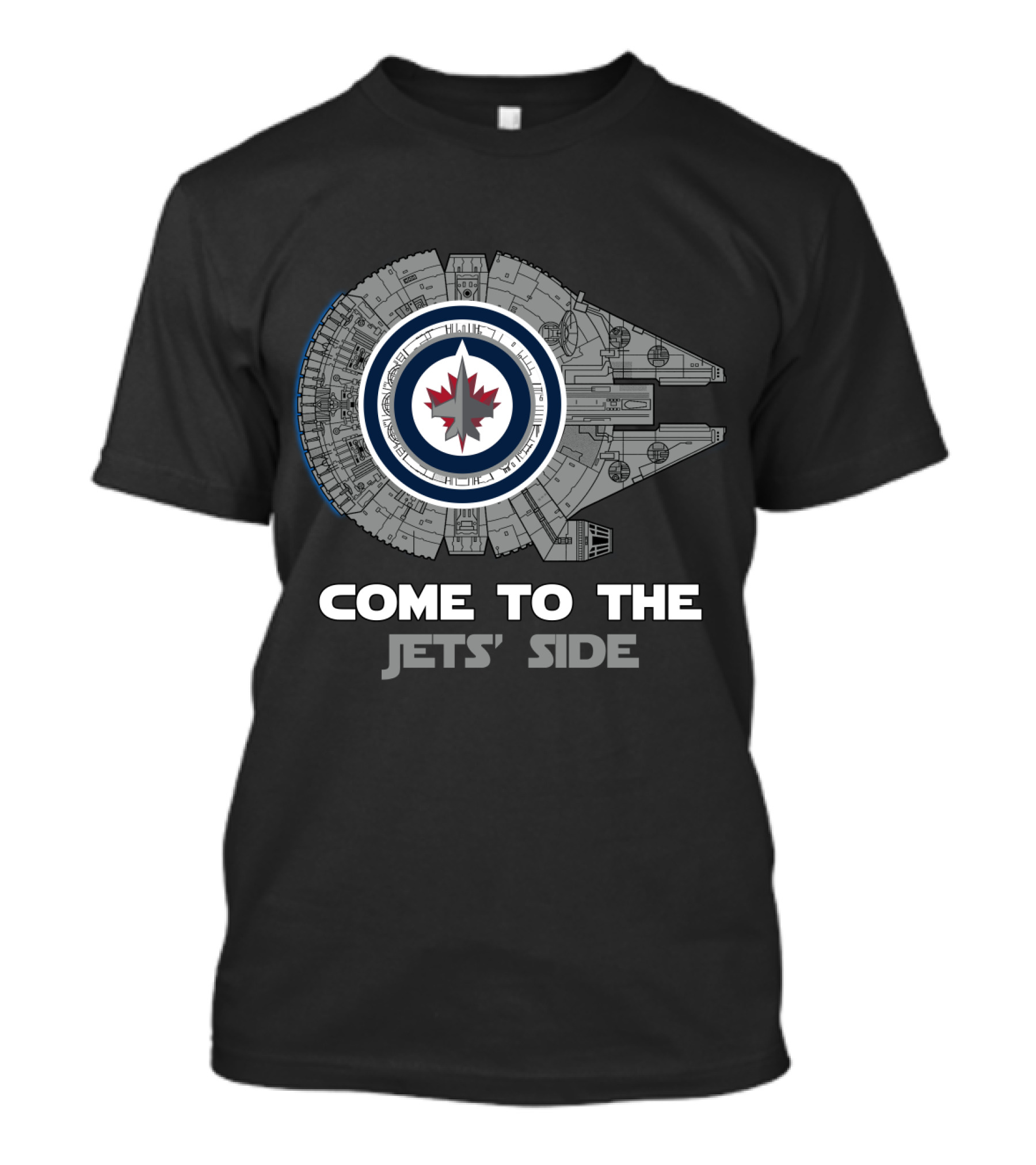 Winnipeg Jets Millennium Falcon Come To The Jets' Side T-Shirt