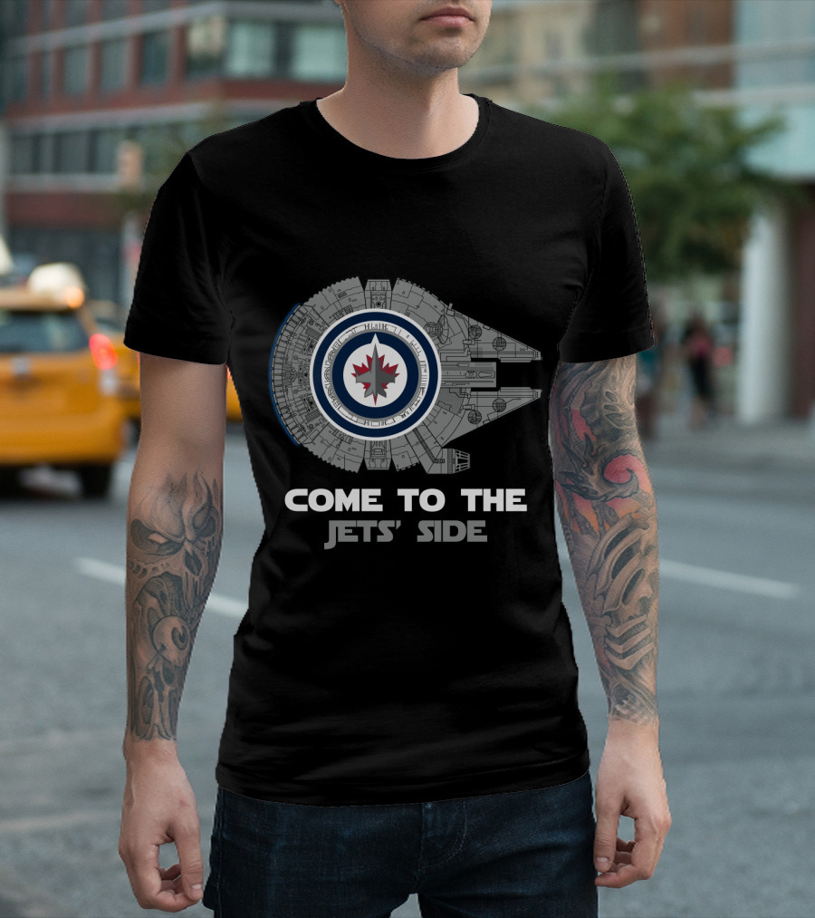 Winnipeg Jets Millennium Falcon Come To The Jets' Side T-Shirt