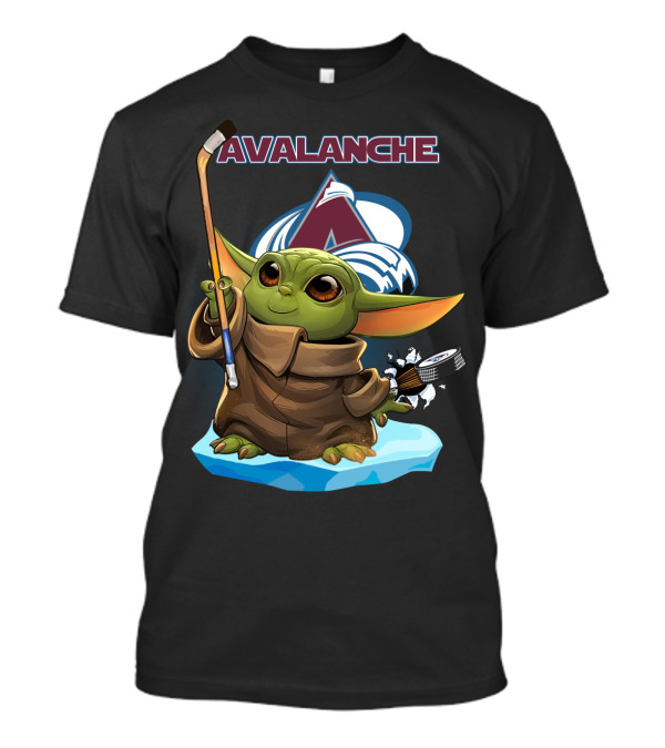 Avalanche Baby Yoda Colorado Hockey T-Shirt