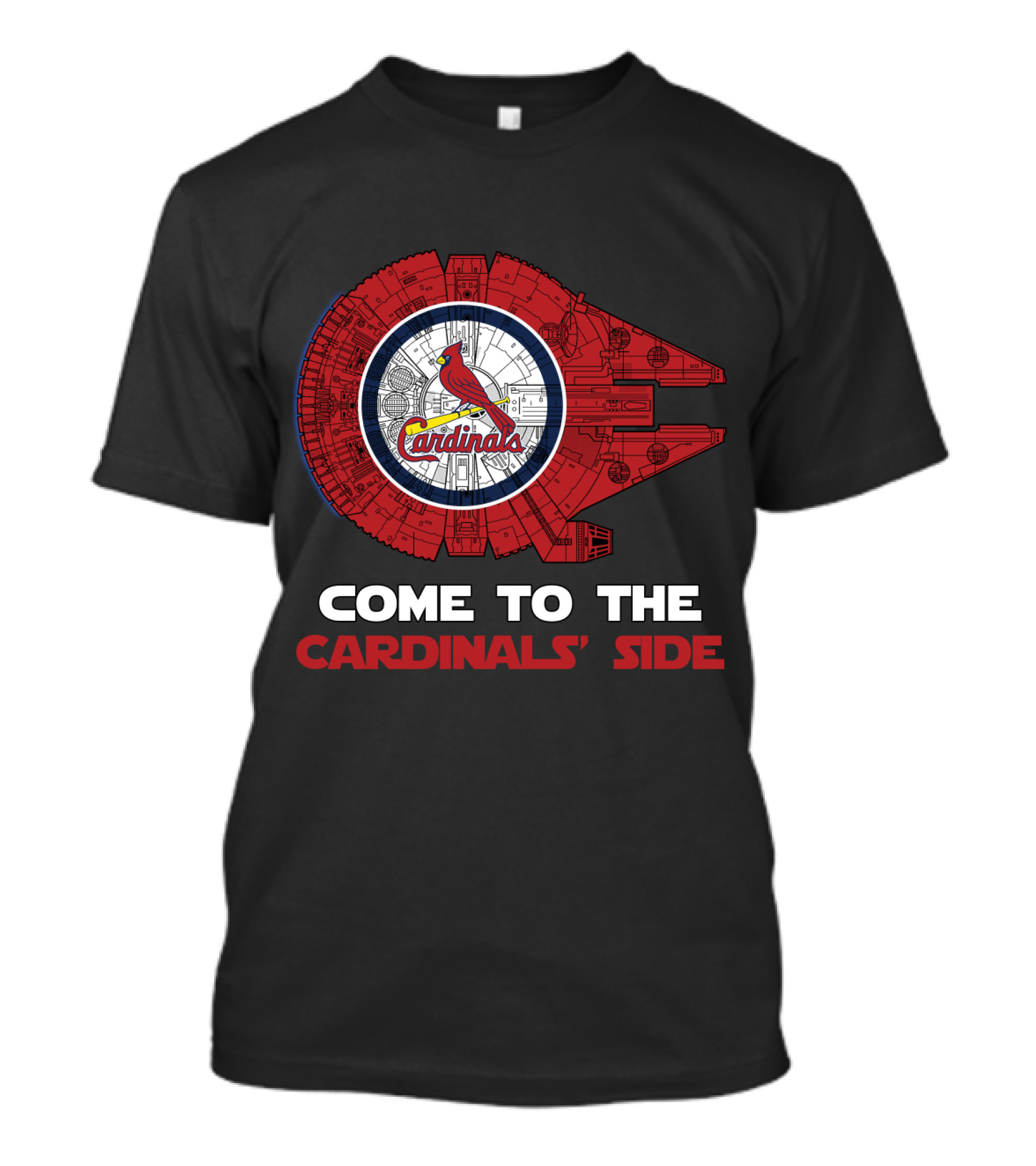Come To The Cardinals' Side St. Louis Cardinals Millennium Falcon MLB T-Shirt