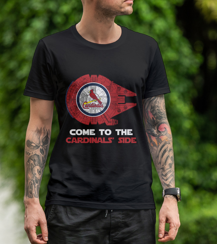 Come To The Cardinals' Side St. Louis Cardinals Millennium Falcon MLB T-Shirt